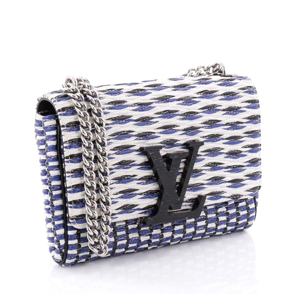 Chain Louise Smoke Clutch Quilted Leather