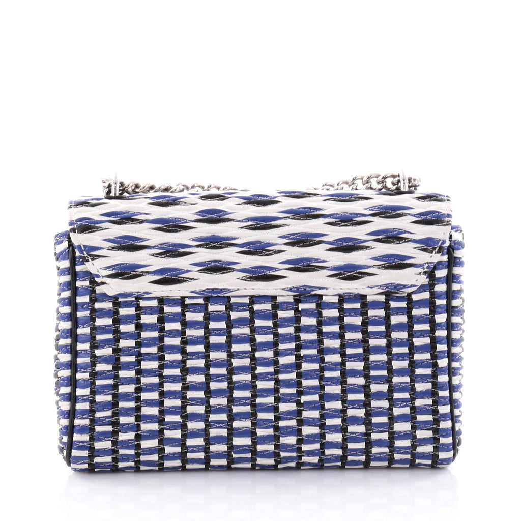 Chain Louise Smoke Clutch Quilted Leather