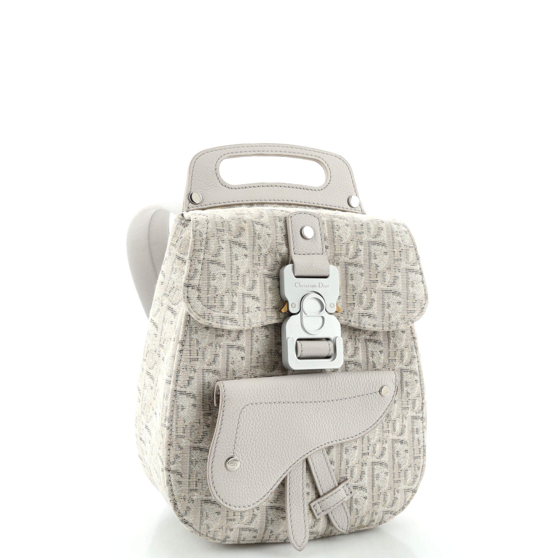 Saddle Backpack Oblique Canvas Mini