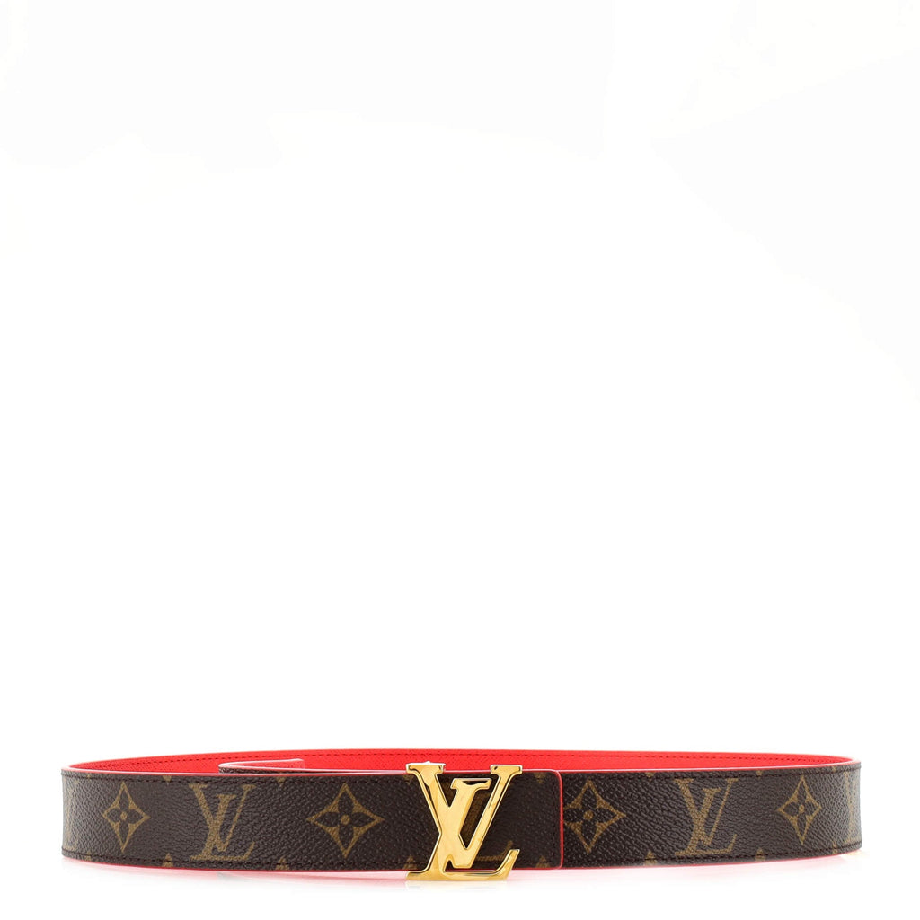 LV Initiales Reversible Belt Monogram Canvas and Leather Thin