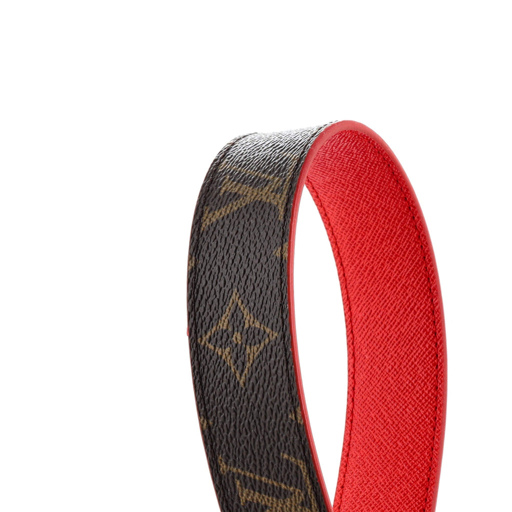 LV Initiales Reversible Belt Monogram Canvas and Leather Thin