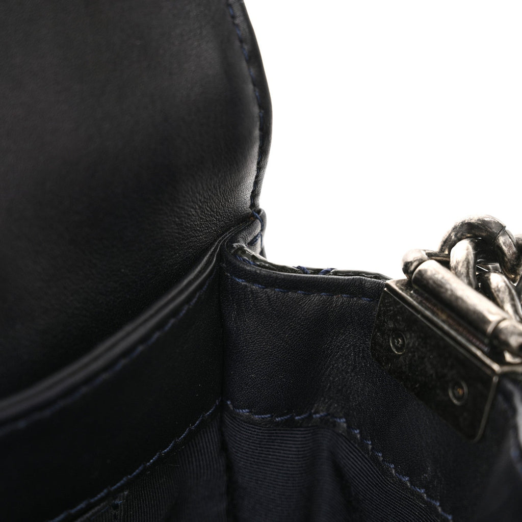 Patent Medium Boy Reverso Flap Black