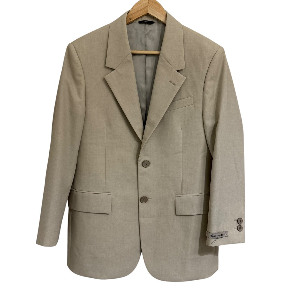 Fendi Single Breasted Tailored Jacket