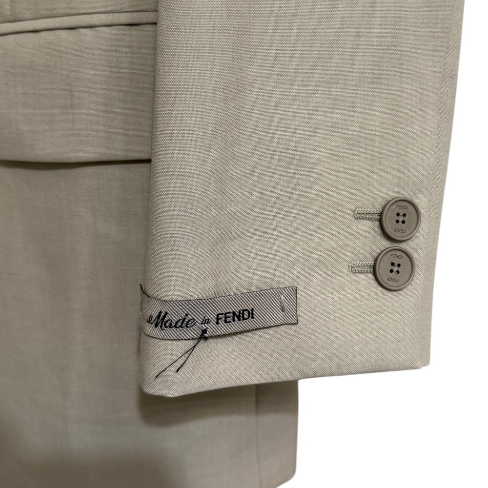 Fendi Single Breasted Tailored Jacket