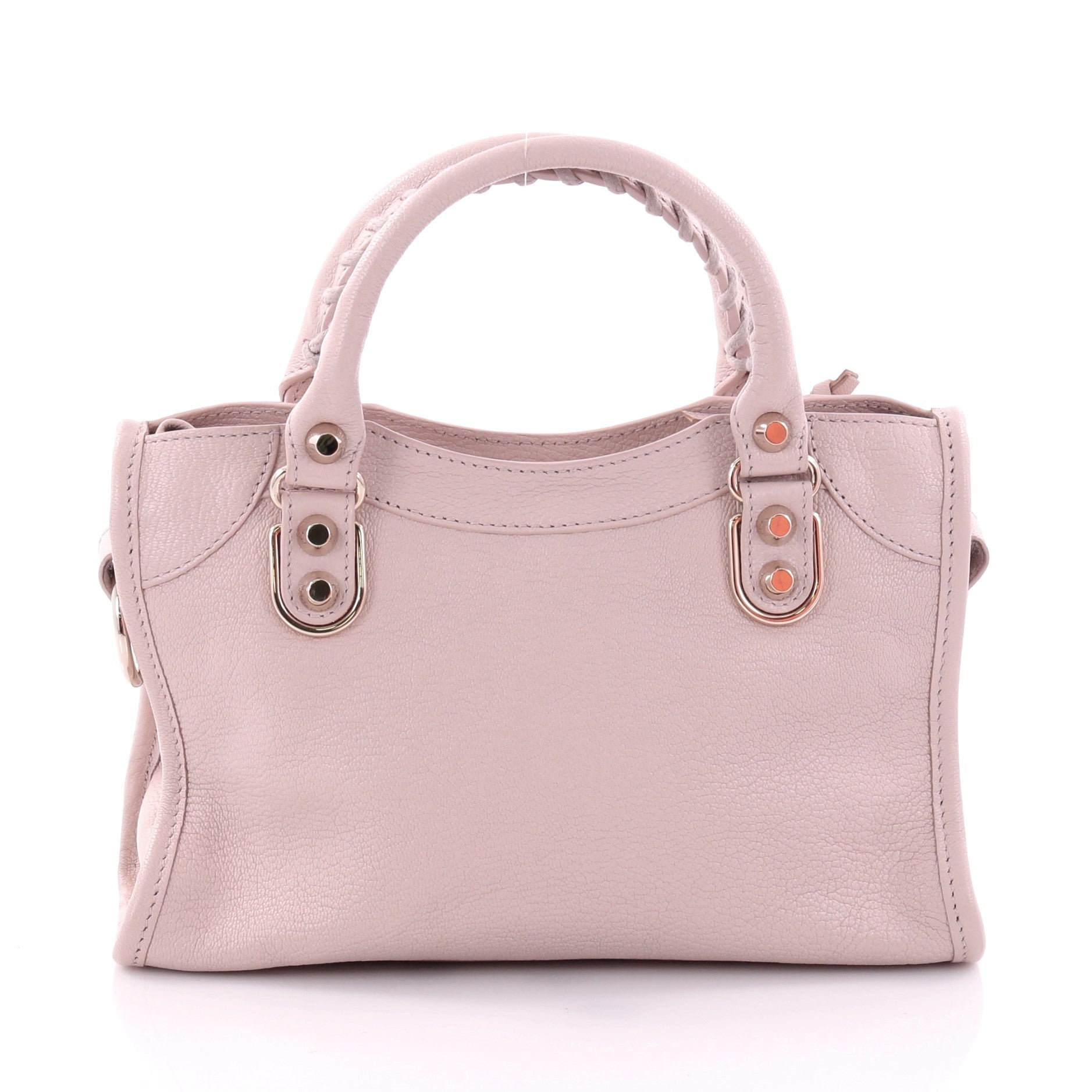 City Classic Metallic Edge Handbag Leather Mini