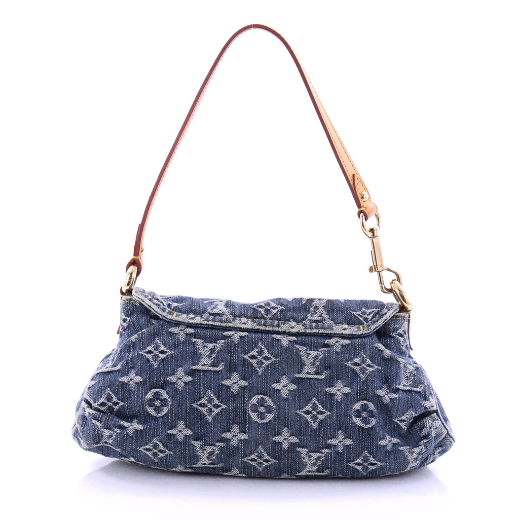 Pleaty Handbag Denim Mini