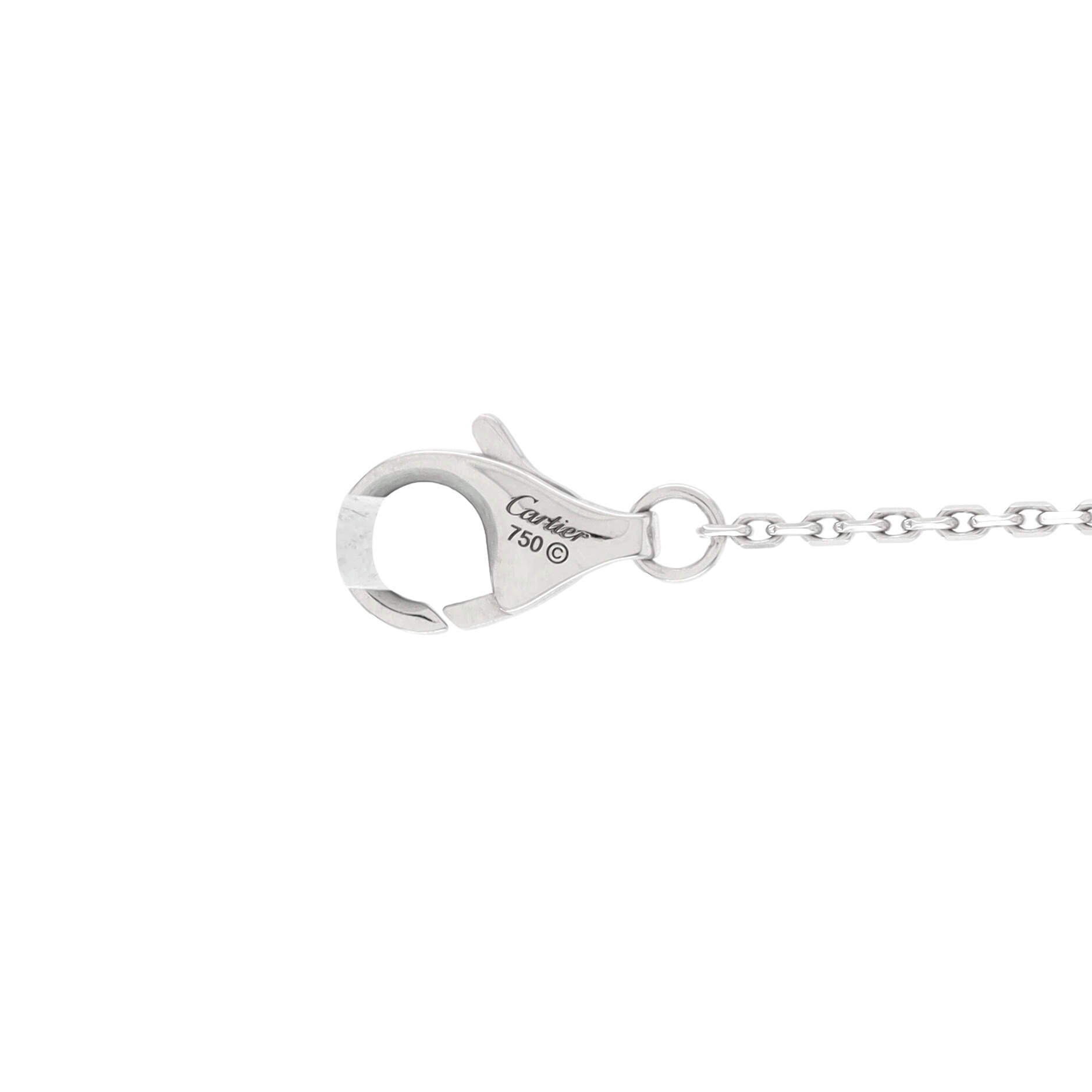 Cross Pendant Necklace 18K White Gold with Diamonds