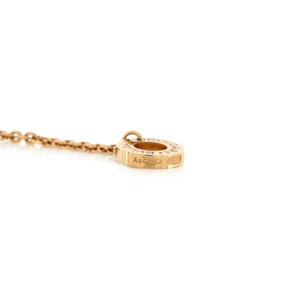 Divas' Dream Pendant Necklace 18K Rose Gold with Carnelian and Diamond Small