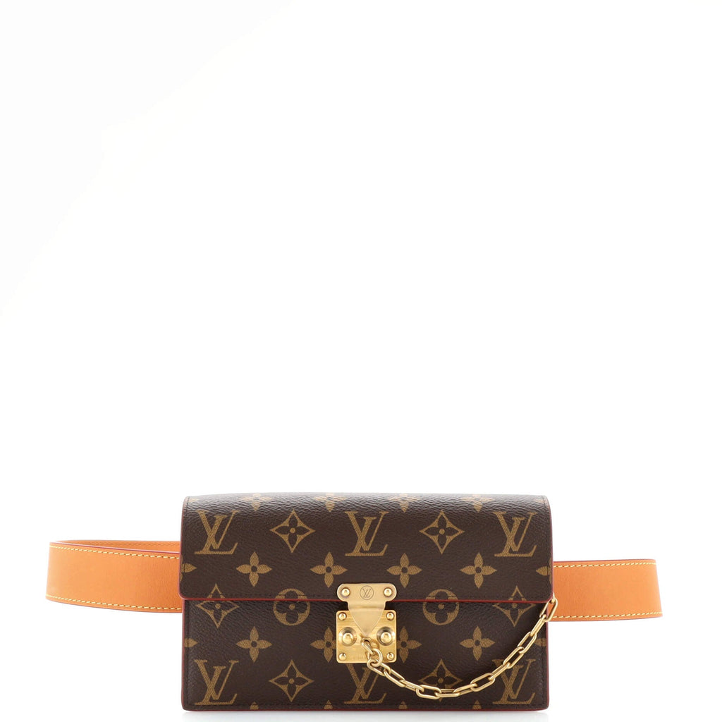 Louis Vuitton S Lock Belt Pouch Monogram Canvas