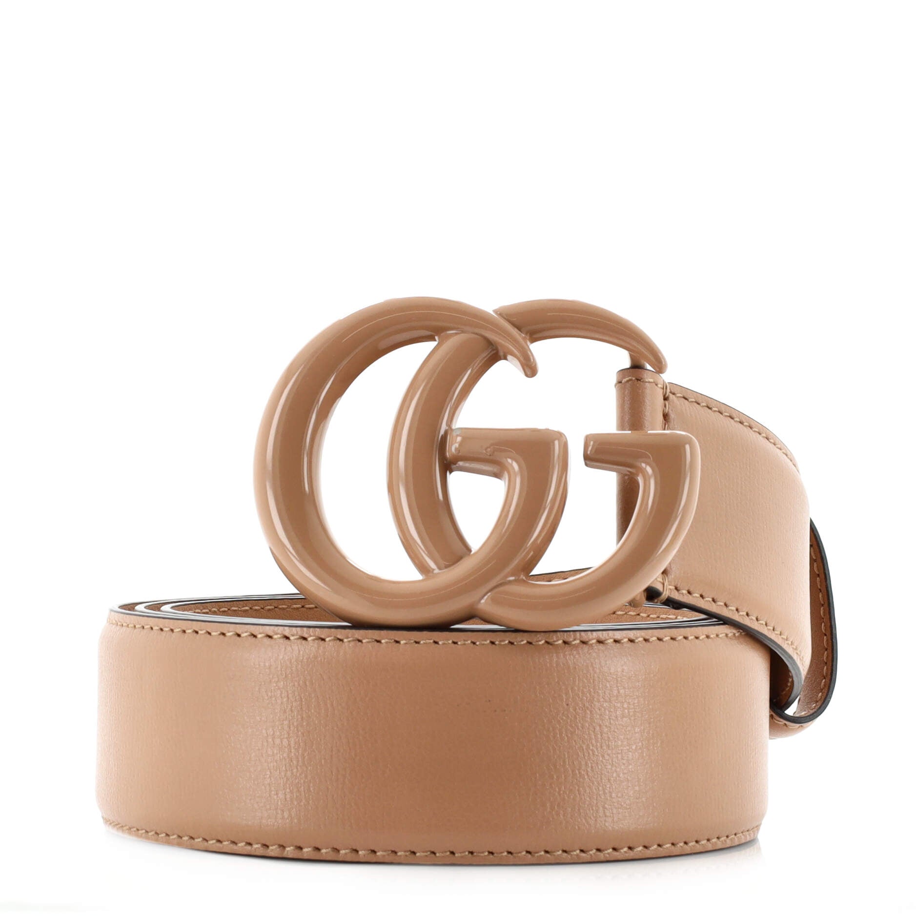 GG Marmont Monochrome Belt Leather with Enamel Wide 105