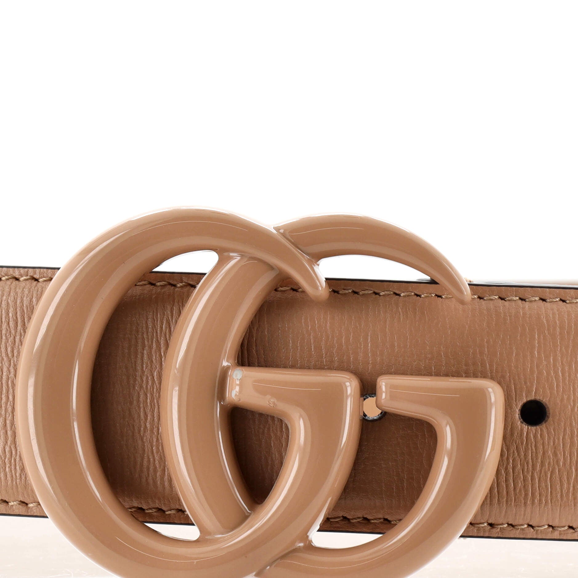 GG Marmont Monochrome Belt Leather with Enamel Wide 105
