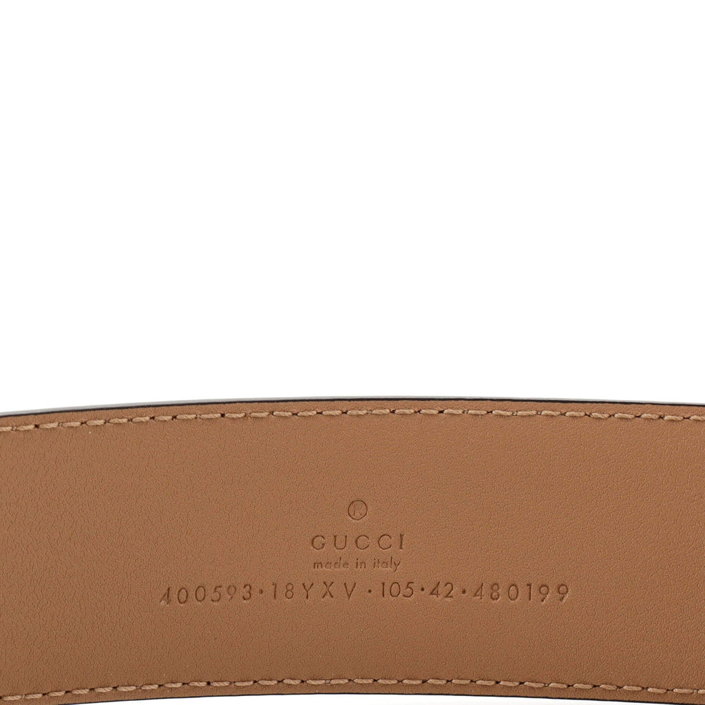 GG Marmont Monochrome Belt Leather with Enamel Wide 105