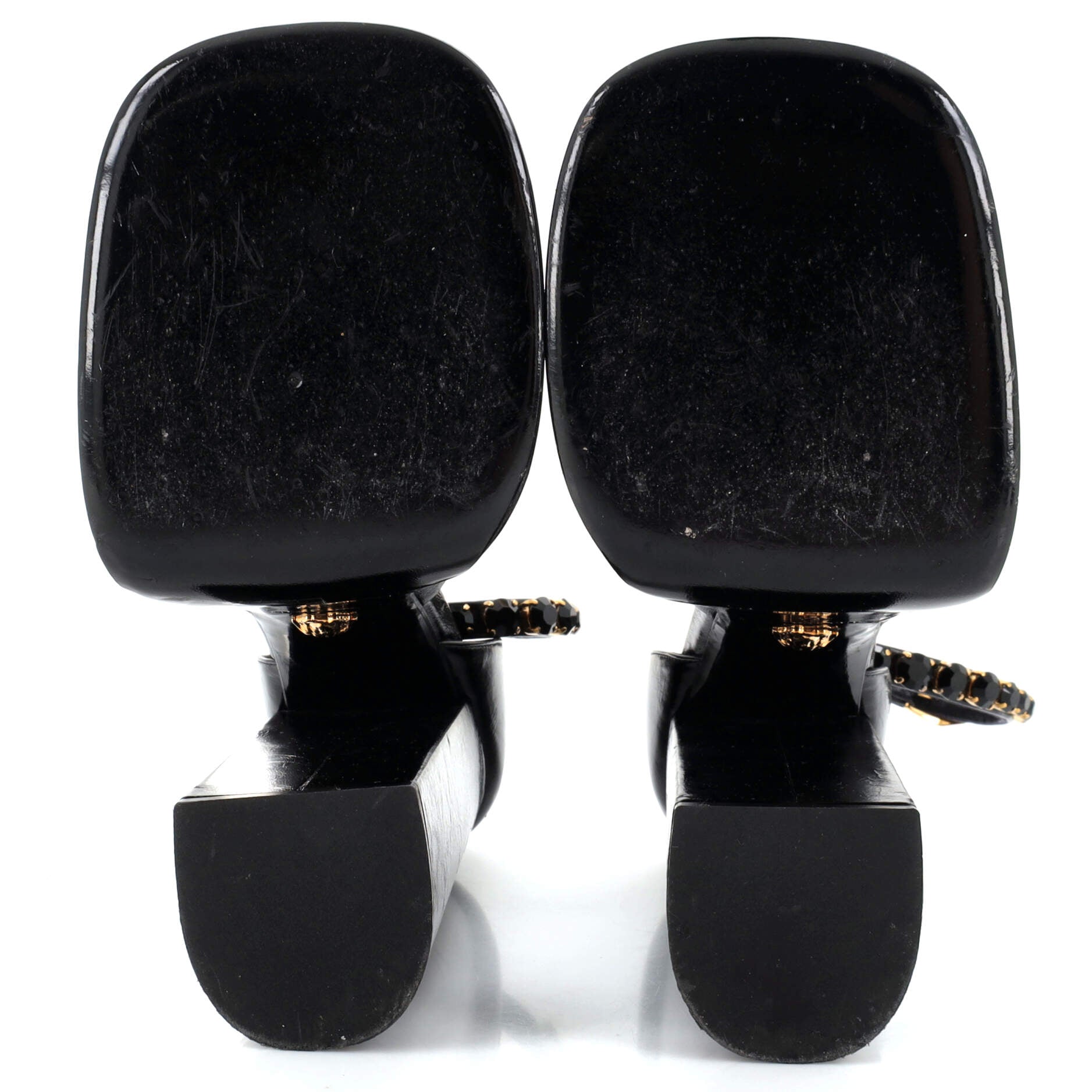 Women's Medusa Aevitas Platform Pumps Leather with Crystals