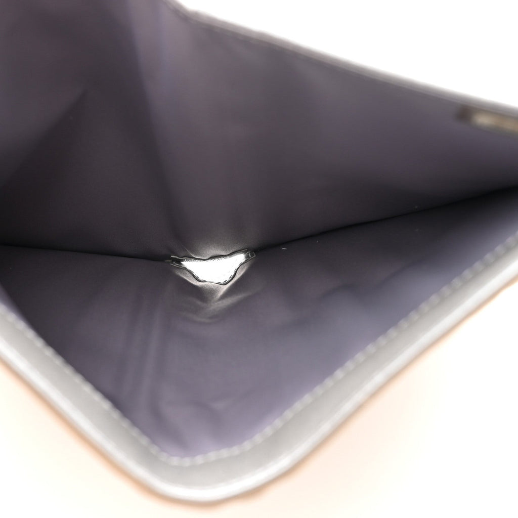 Lambskin Camellia Embossed Large Flap Wallet Gold