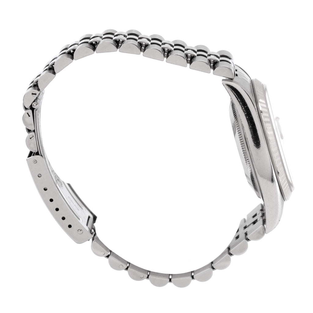 Oyster Perpetual Datejust Automatic Watch Stainless Steel and White Gold with Diamond Markers 36