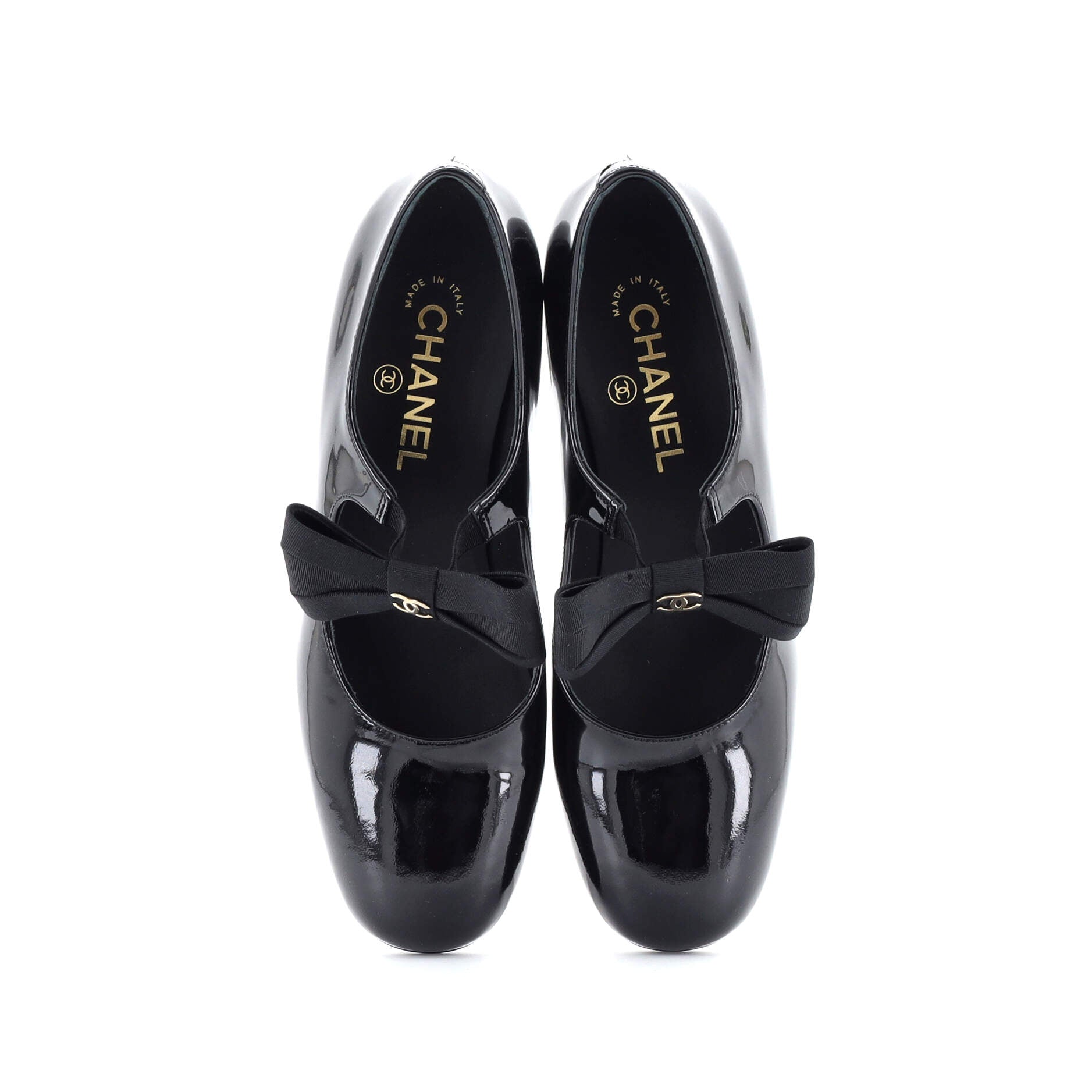 Women's CC Bow Mary Jane Pumps Patent