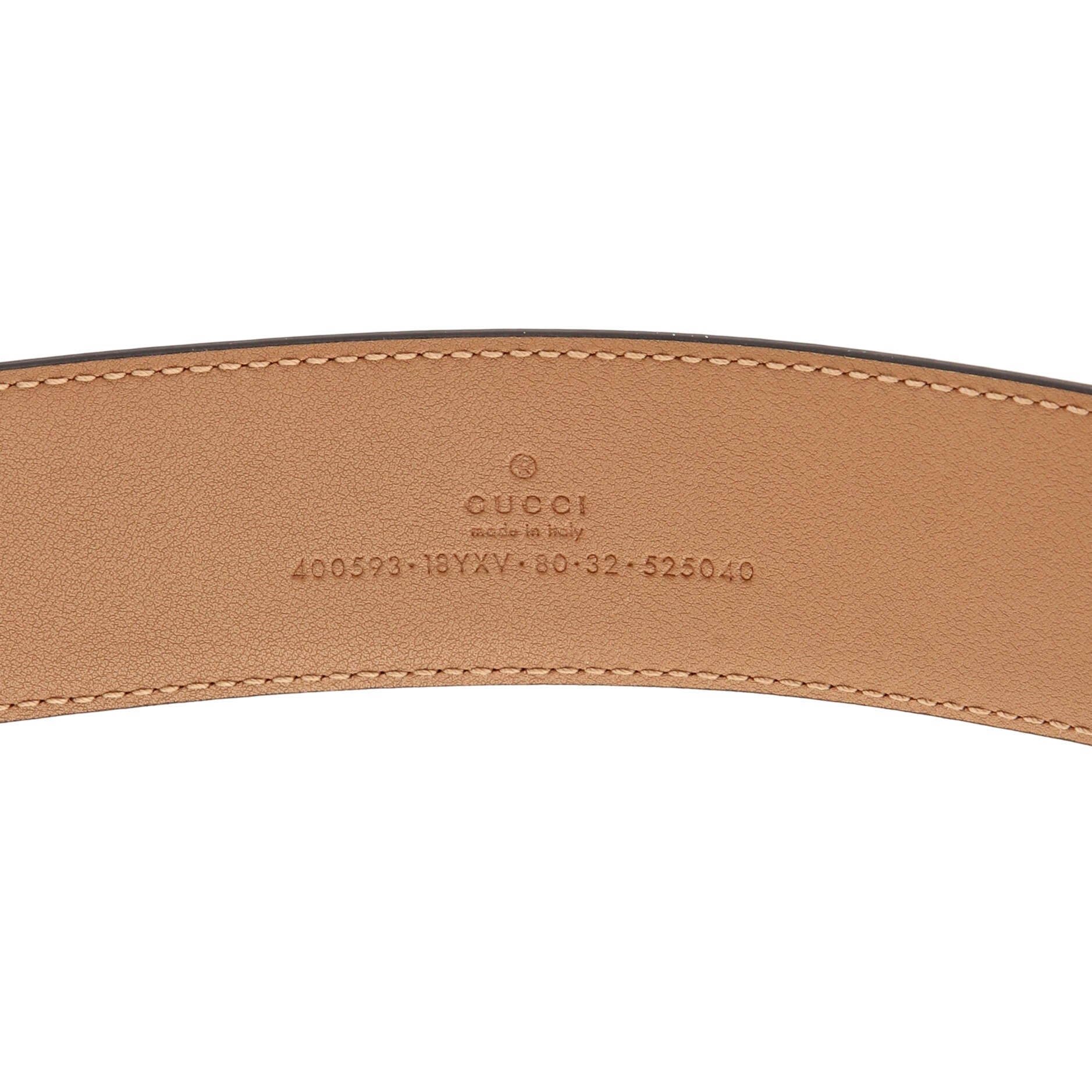 GG Marmont Monochrome Belt Leather with Enamel Wide