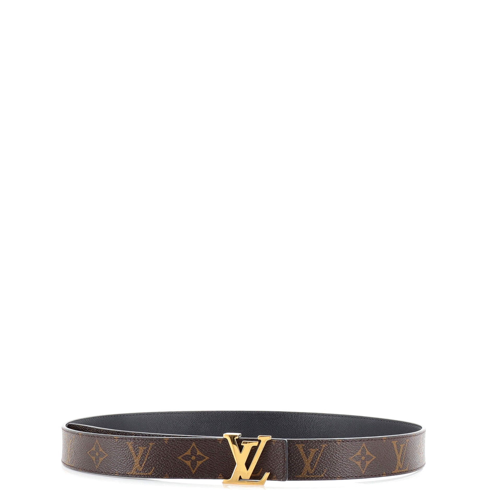 LV Initiales Reversible Belt Monogram Canvas and Leather Medium 90