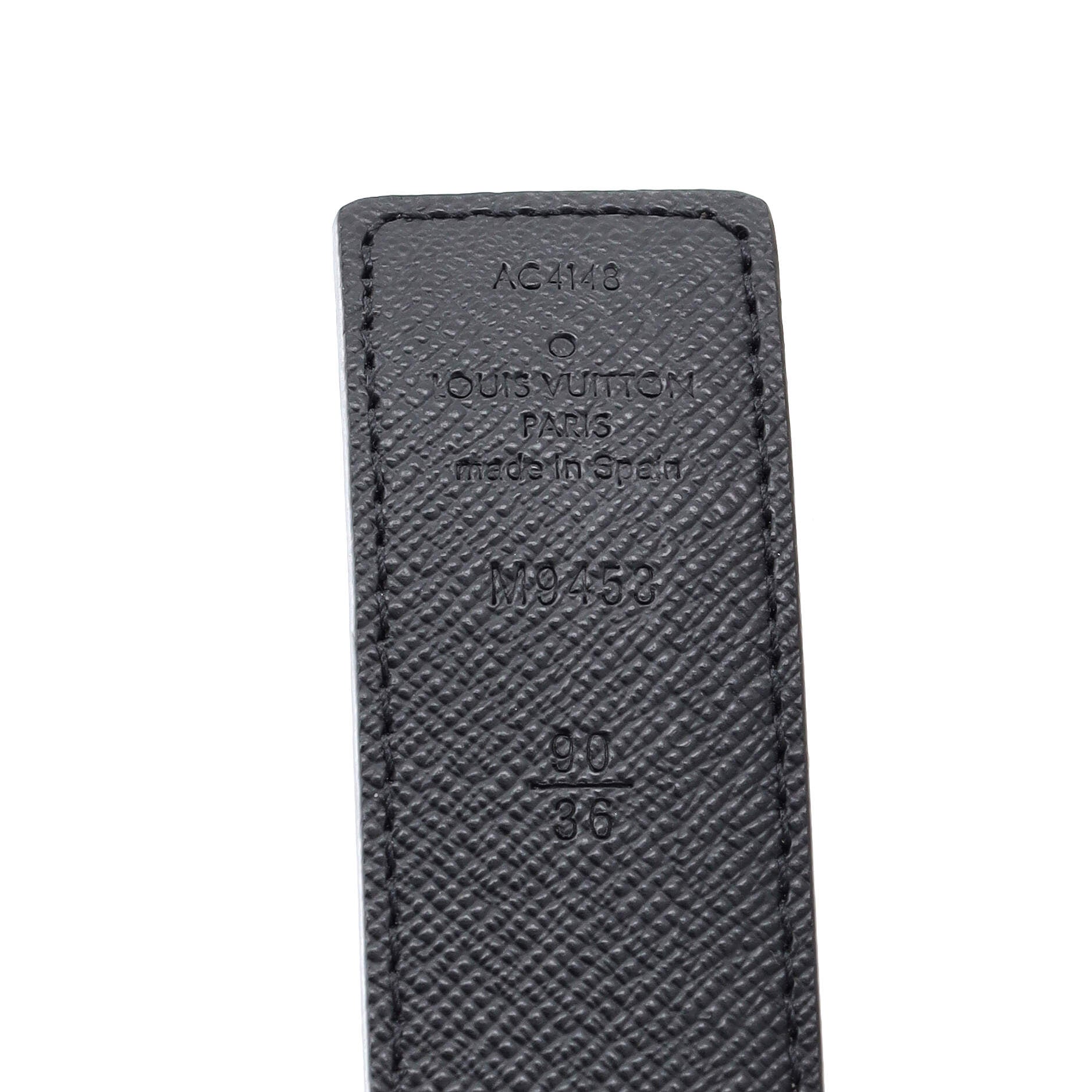 LV Initiales Reversible Belt Monogram Canvas and Leather Medium 90
