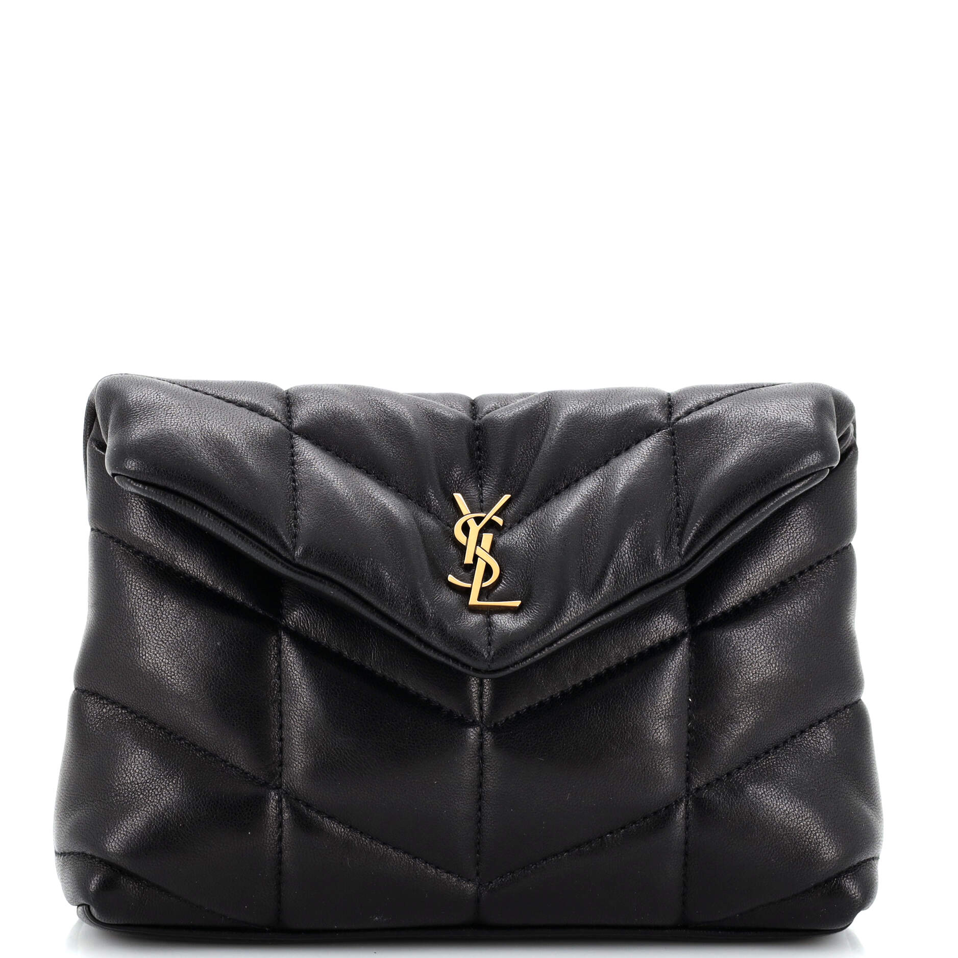 LouLou Puffer Clutch Leather Small