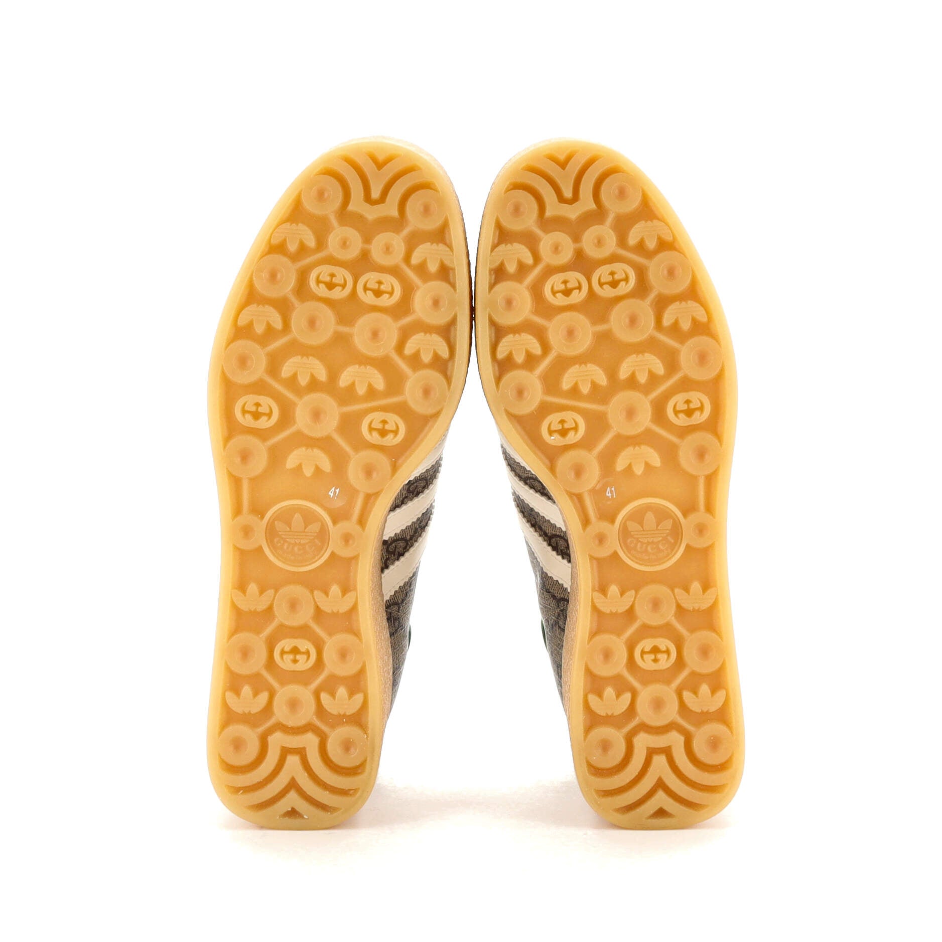 x Adidas Women's Gazelle Wedge Sneakers GG Coated Canvas with Rubber
