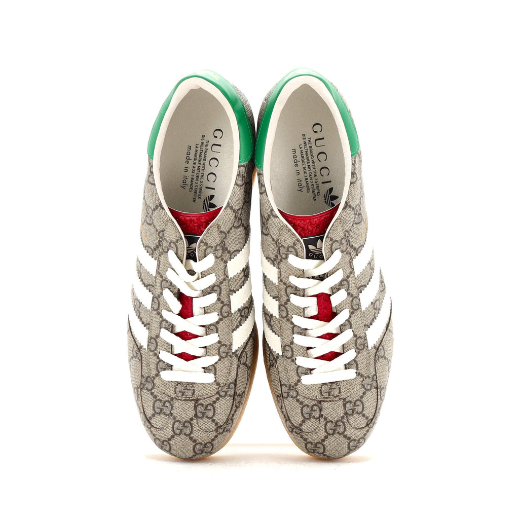 x Adidas Women's Gazelle Wedge Sneakers GG Coated Canvas with Rubber