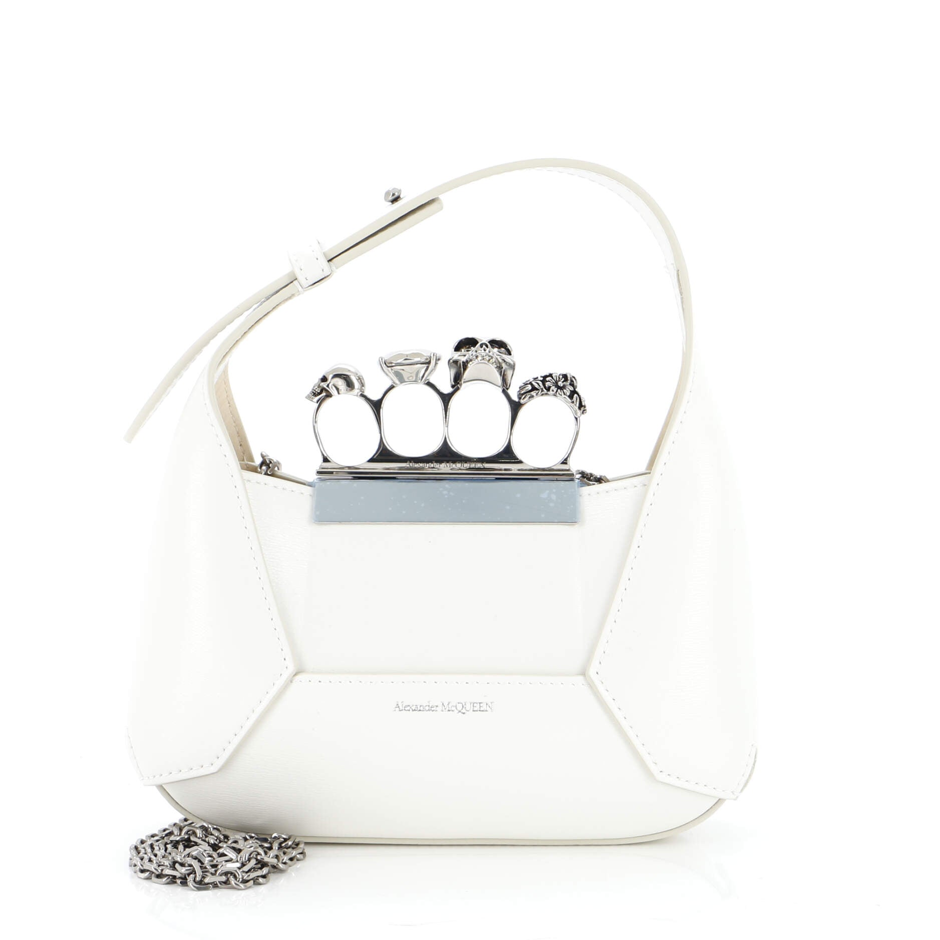 Jewelled Hobo Leather Mini