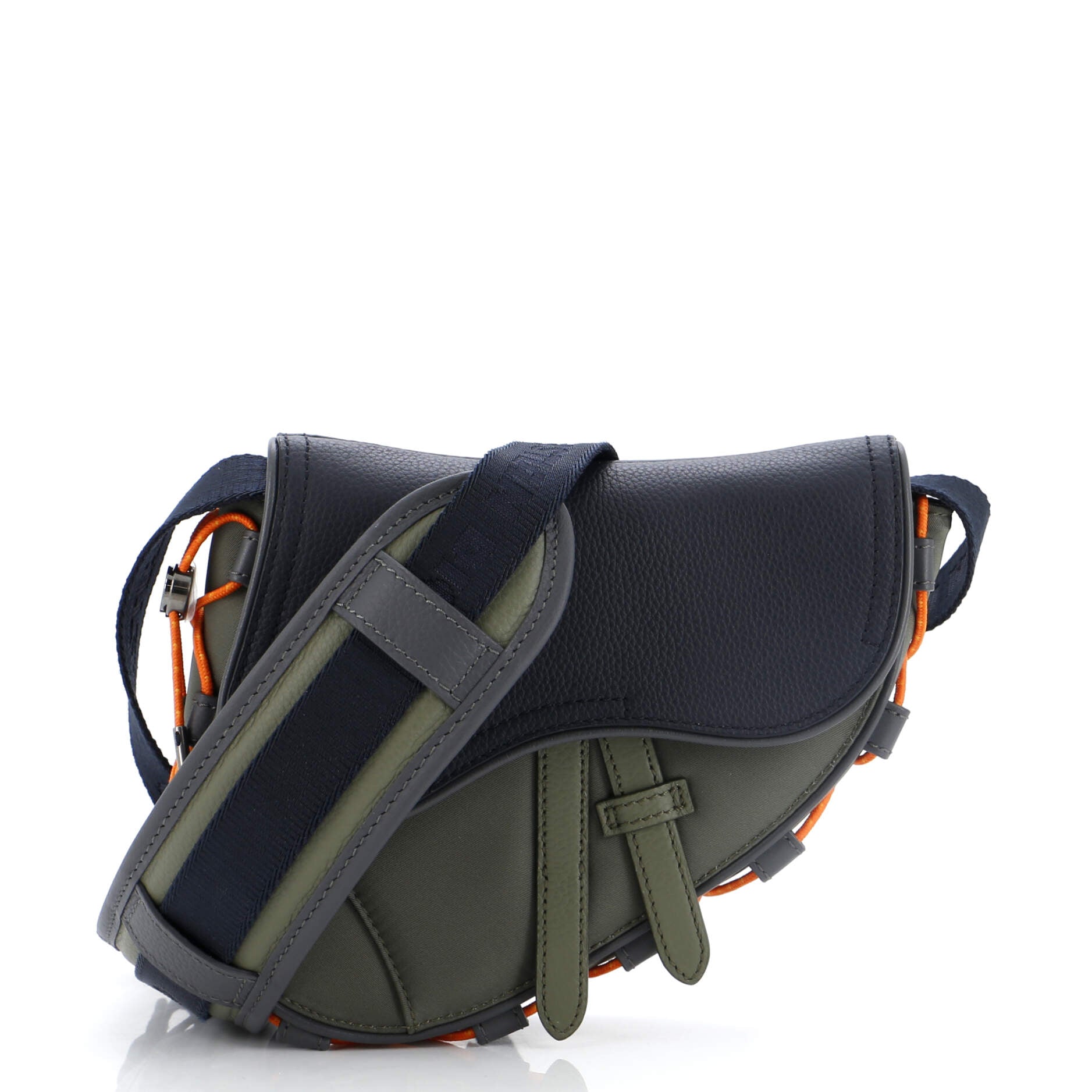 x Sacai Saddle Crossbody Bag Technical Fabric and Leather Mini