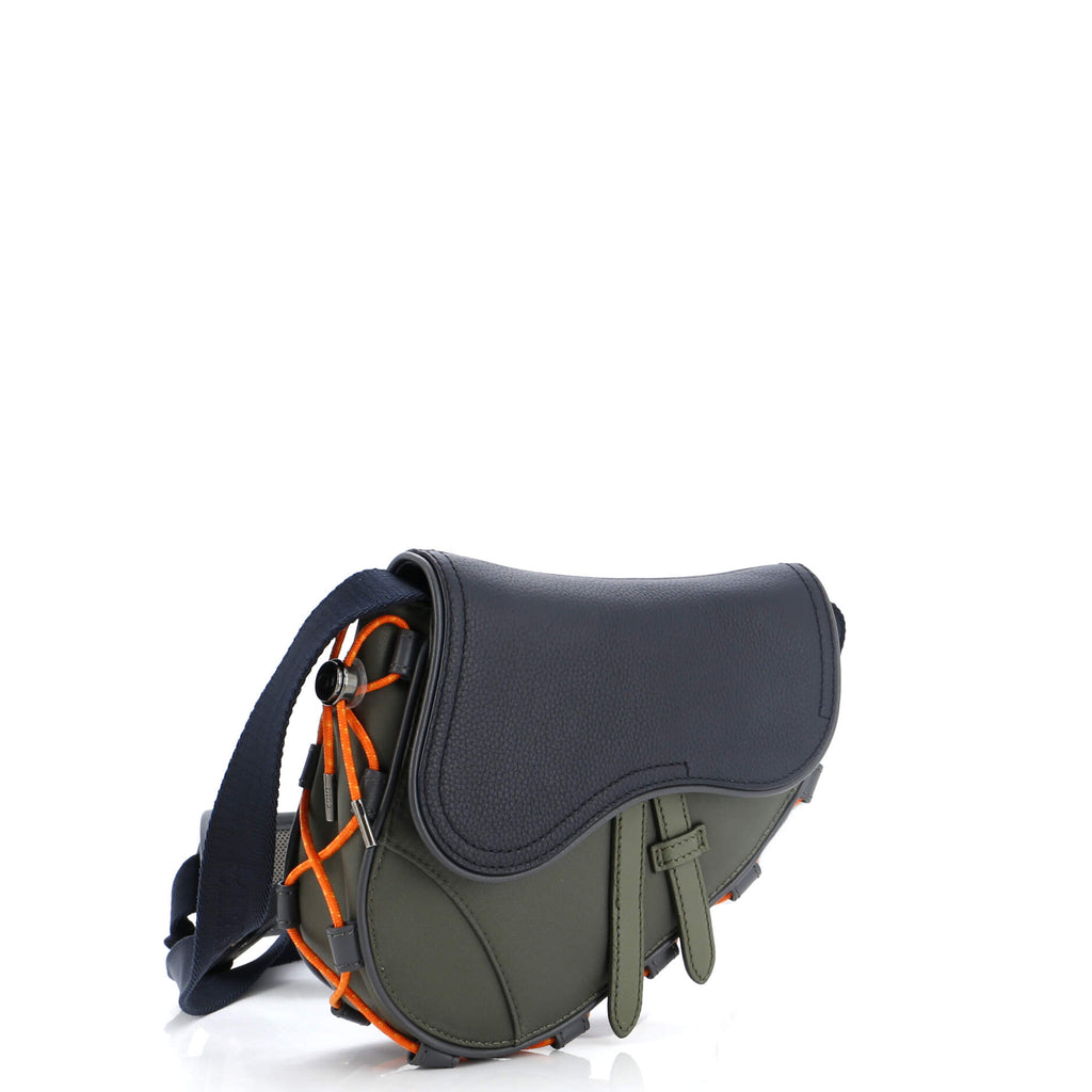 x Sacai Saddle Crossbody Bag Technical Fabric and Leather Mini