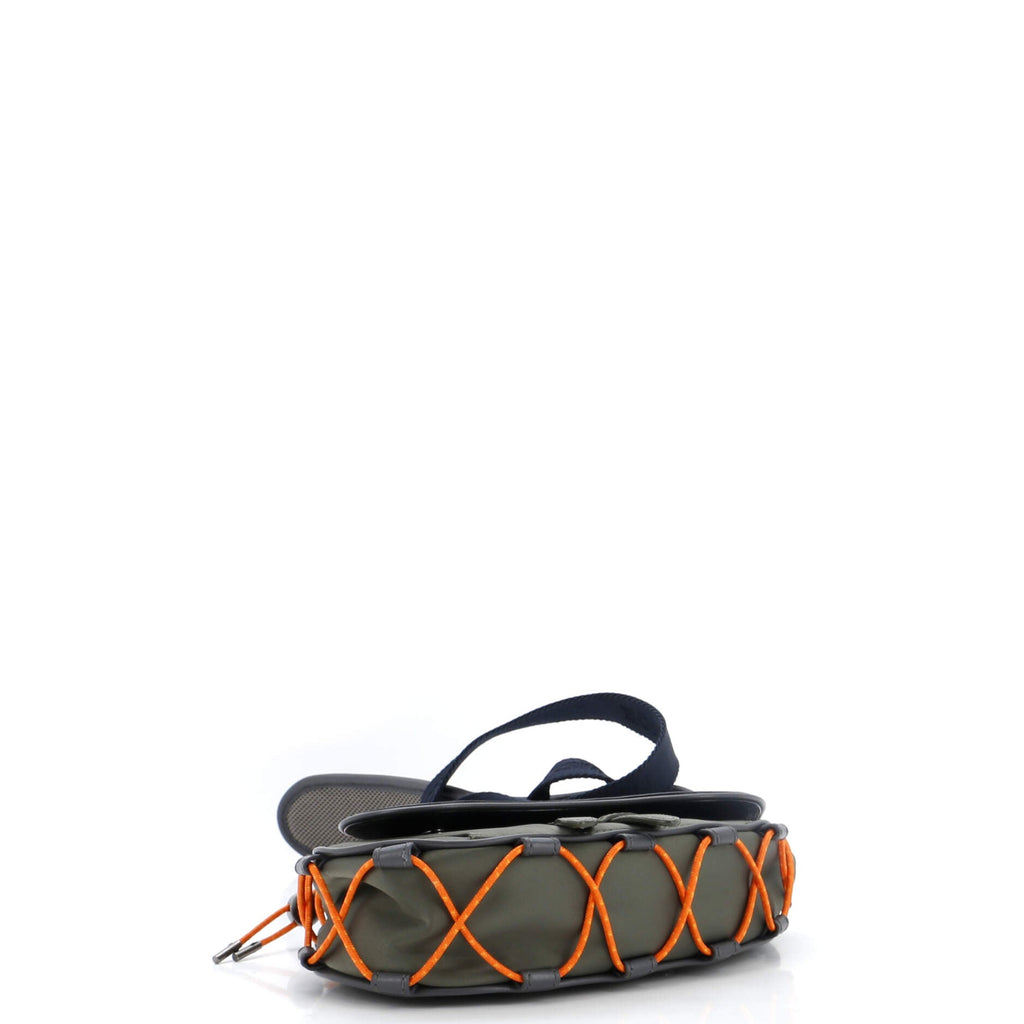 x Sacai Saddle Crossbody Bag Technical Fabric and Leather Mini