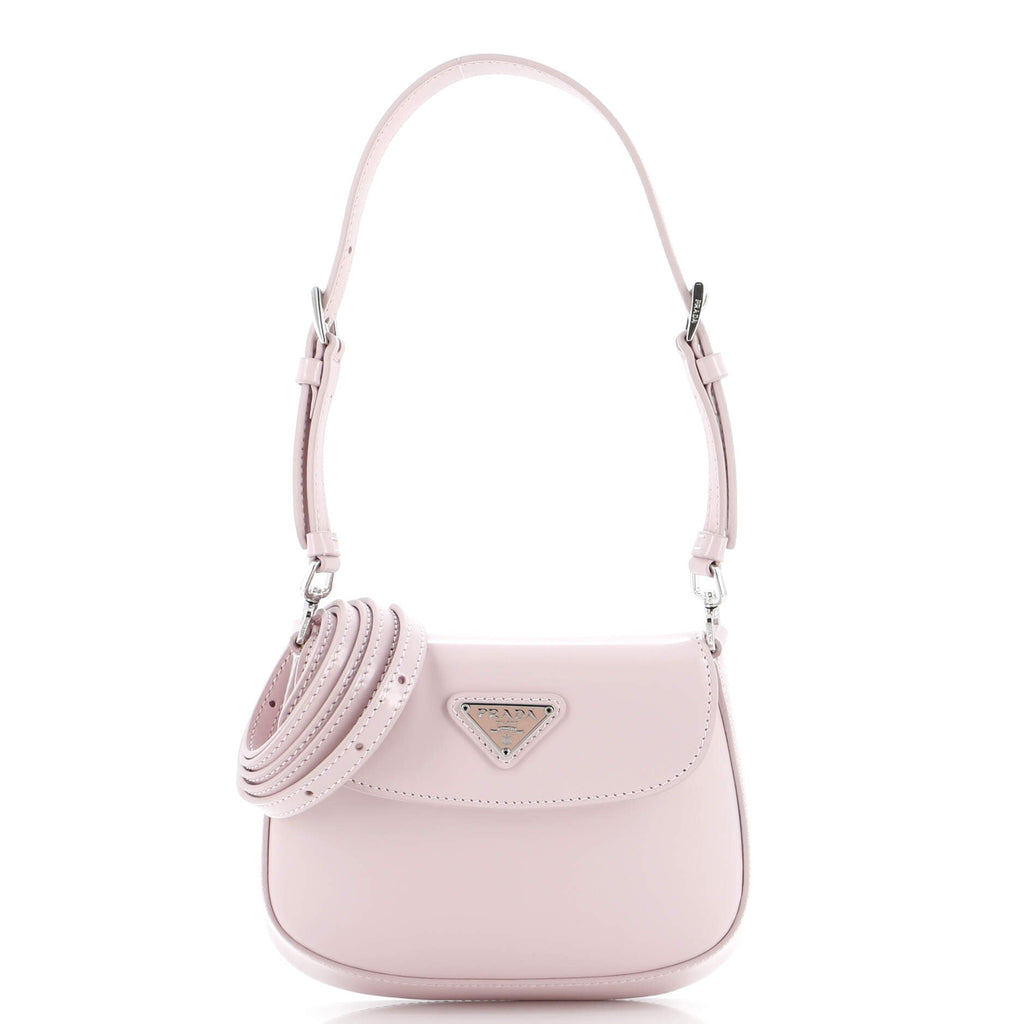 Cleo Flap Shoulder Bag Spazzolato Leather Mini