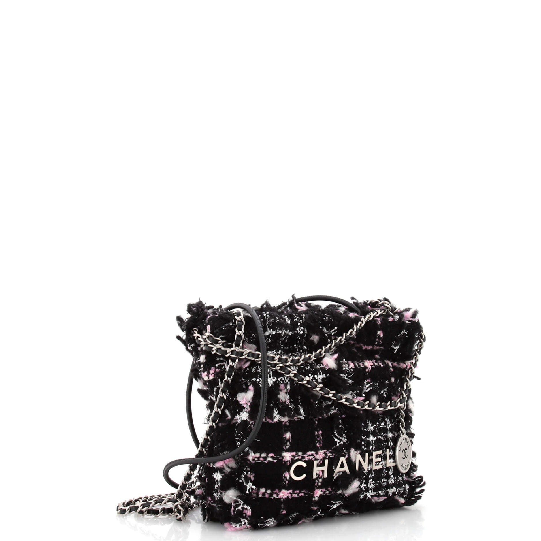22 Chain Hobo Quilted Tweed Mini