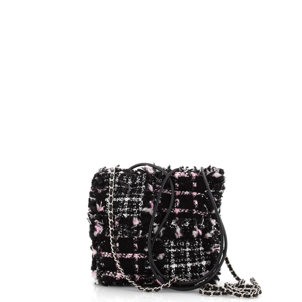 22 Chain Hobo Quilted Tweed Mini