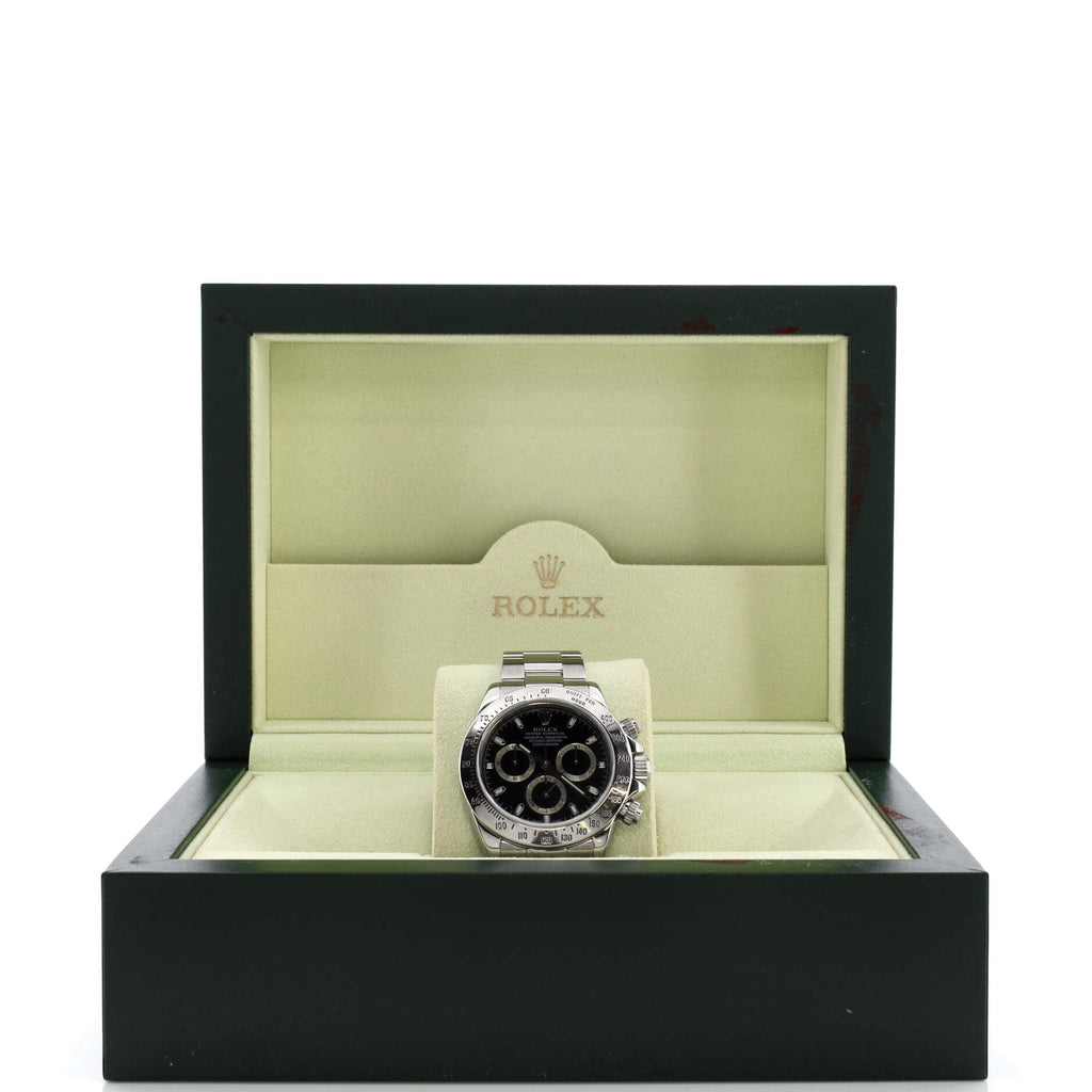 Oyster Perpetual Cosmograph Daytona Black Automatic Watch Stainless Steel 40