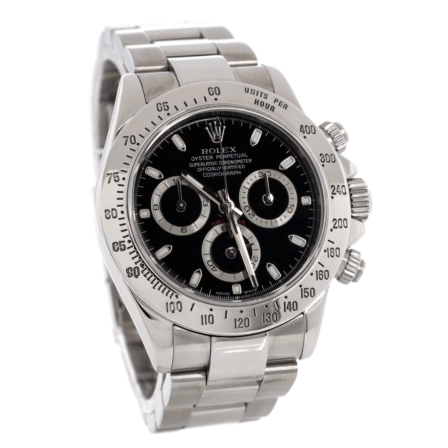 Oyster Perpetual Cosmograph Daytona Black Automatic Watch Stainless Steel 40