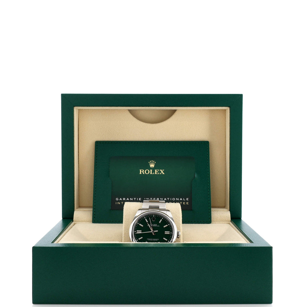 Oyster Perpetual Green Automatic Watch Stainless Steel 41