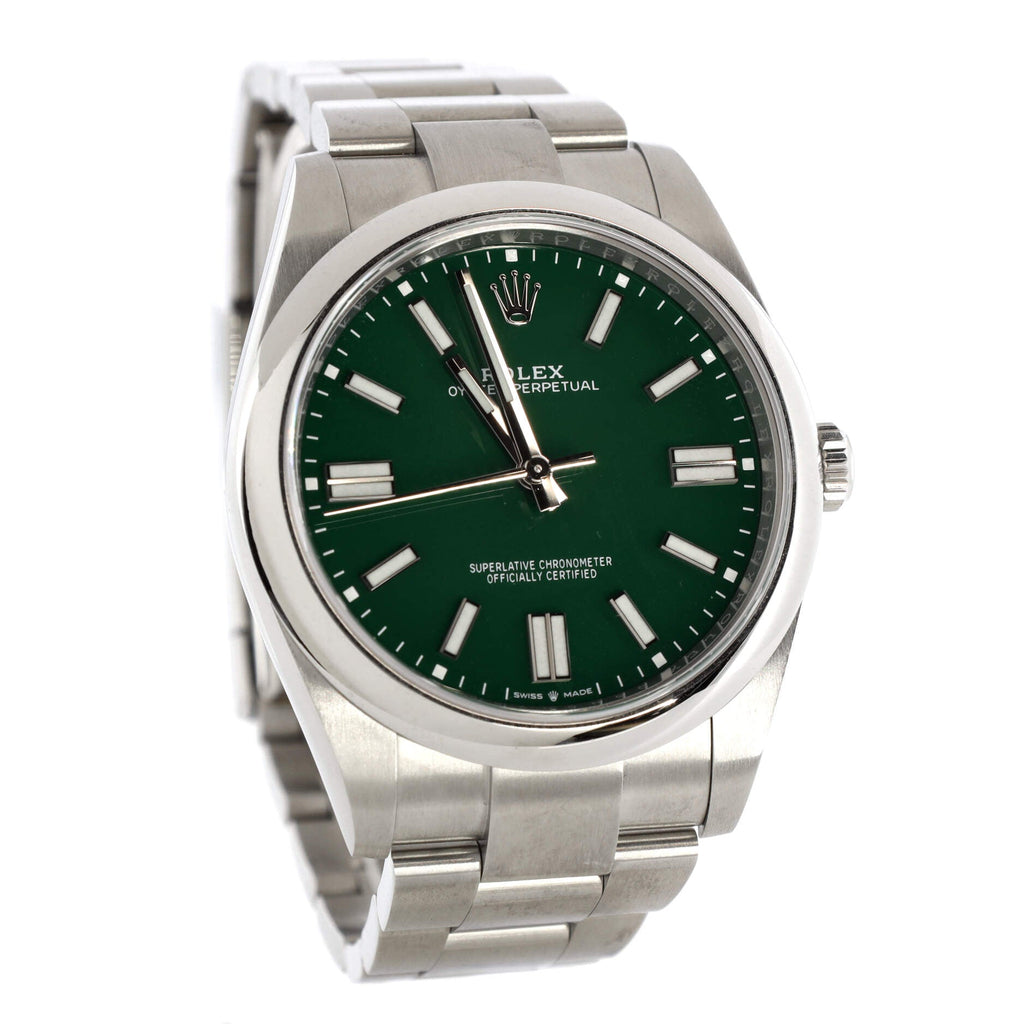 Oyster Perpetual Green Automatic Watch Stainless Steel 41