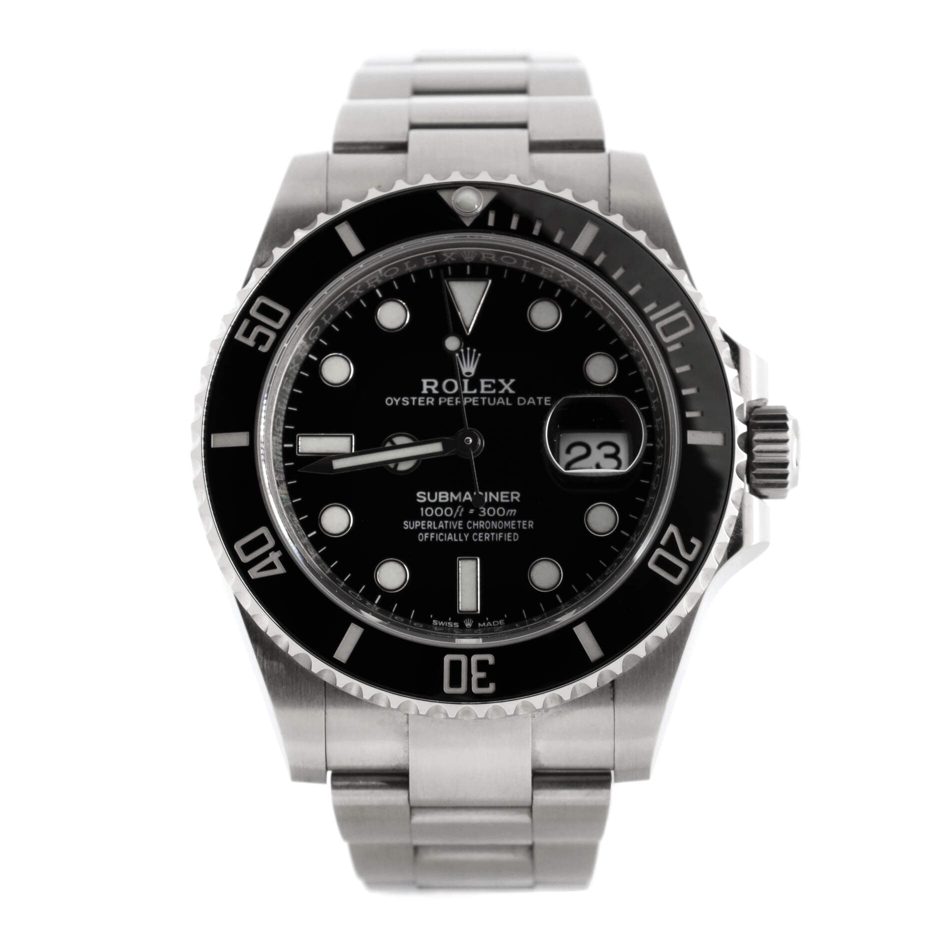 Oyster Perpetual Submariner Date Automatic Watch Stainless Steel and Cerachrom 41