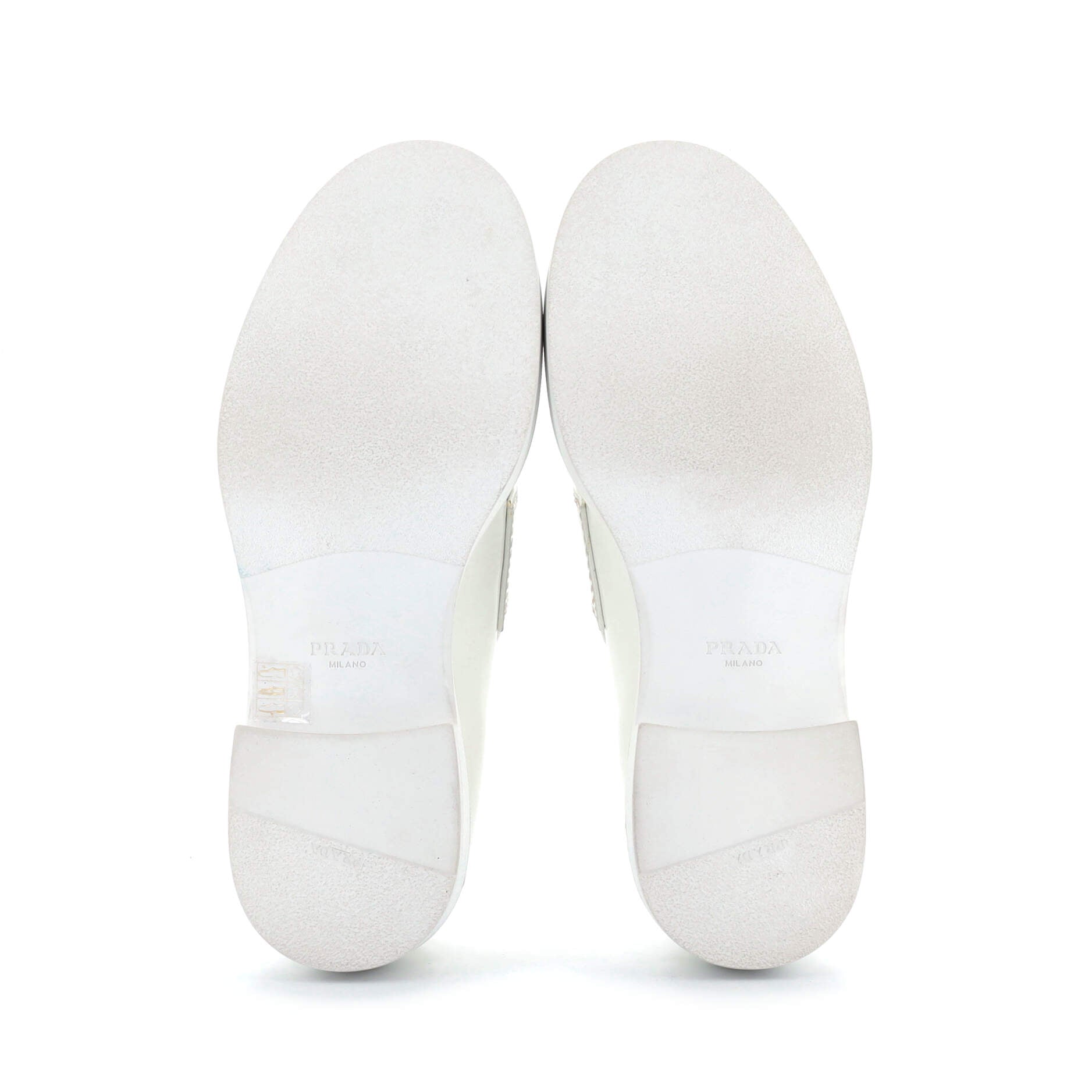 Men's Triangle Logo Loafers Spazzolato Leather
