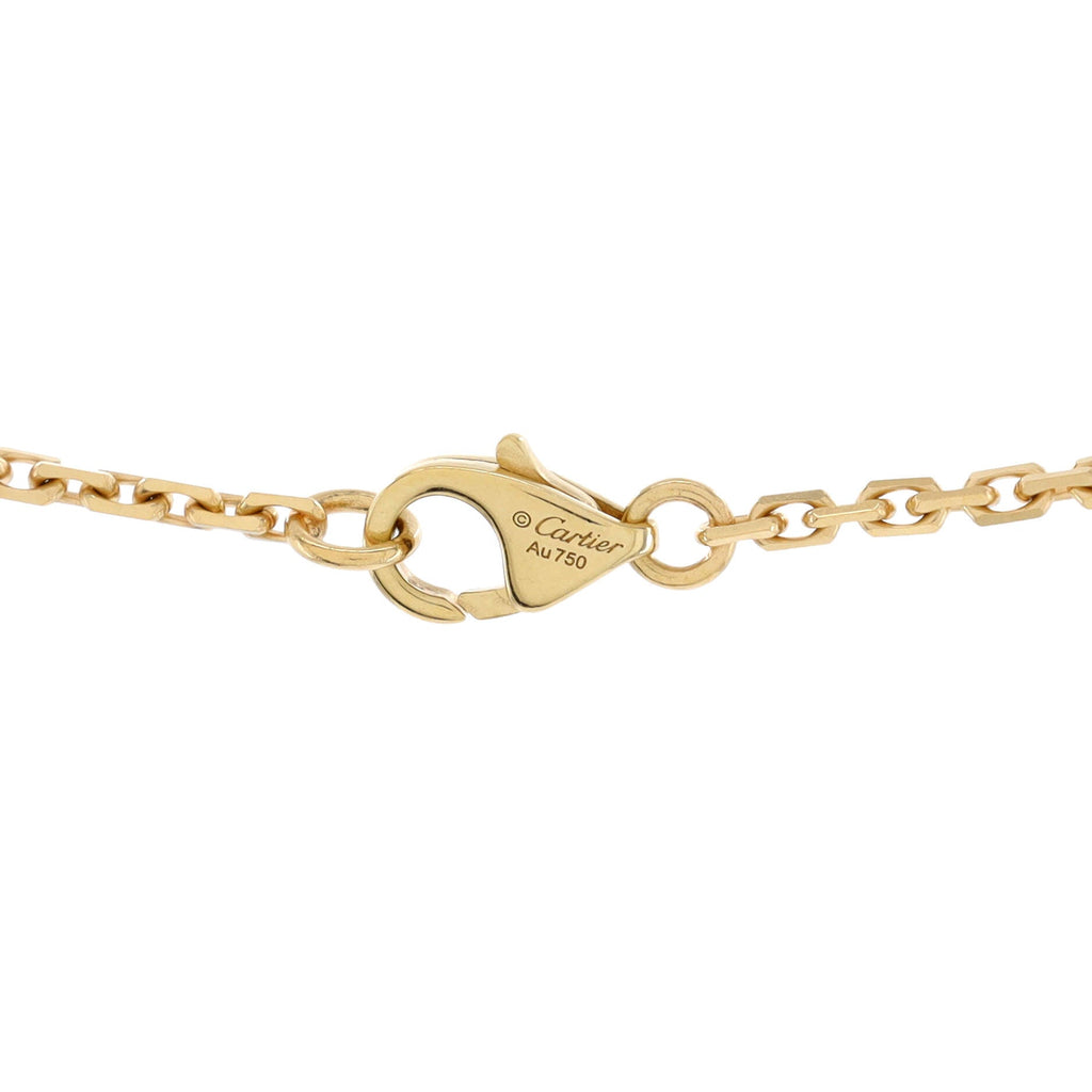 Love Interlocking Necklace 18K Yellow Gold and Diamonds
