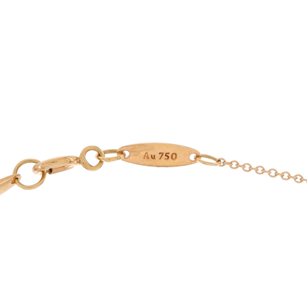 Elsa Peretti Open Heart Pendant Necklace 18K Rose Gold 7mm