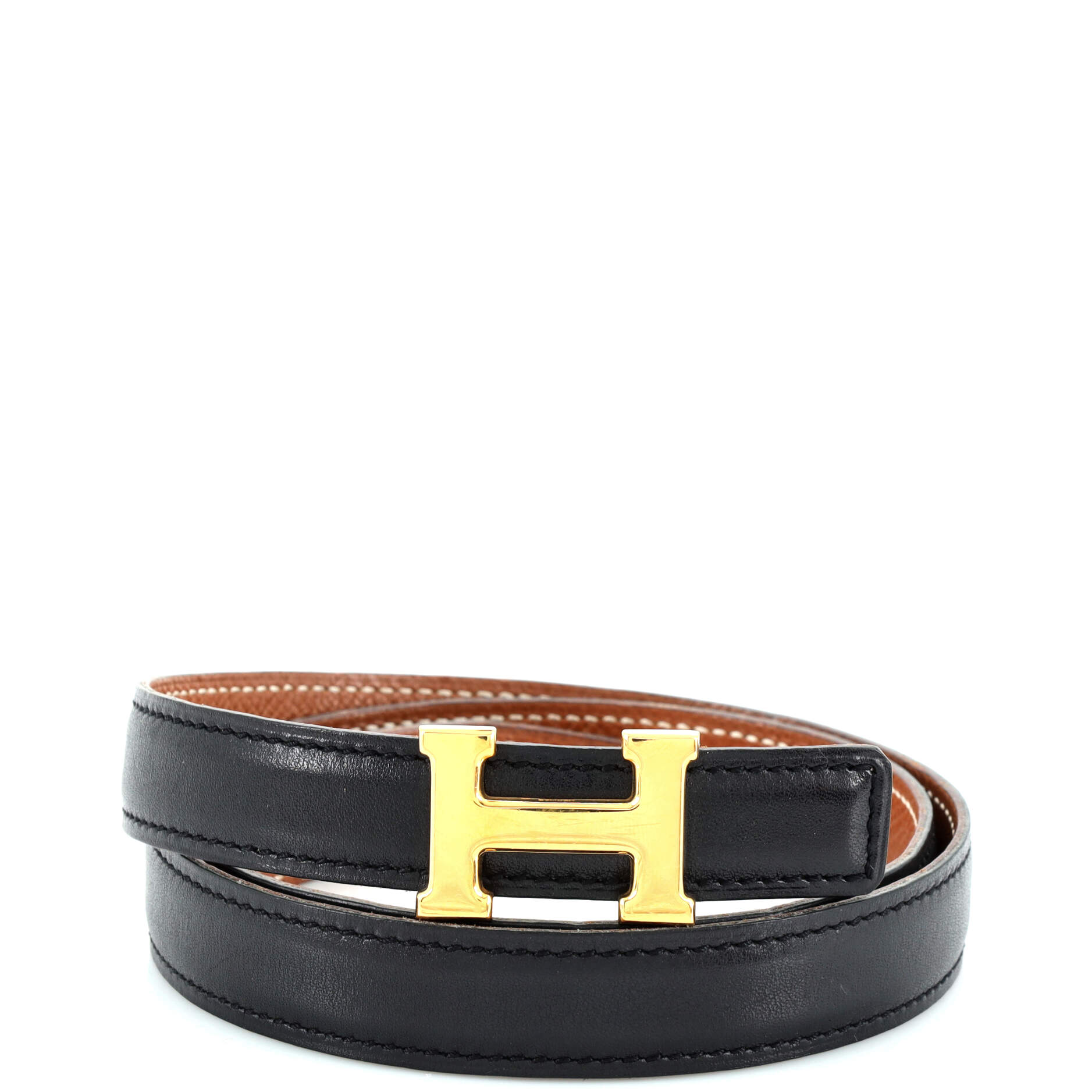 Constance Reversible Belt Leather Thin 70