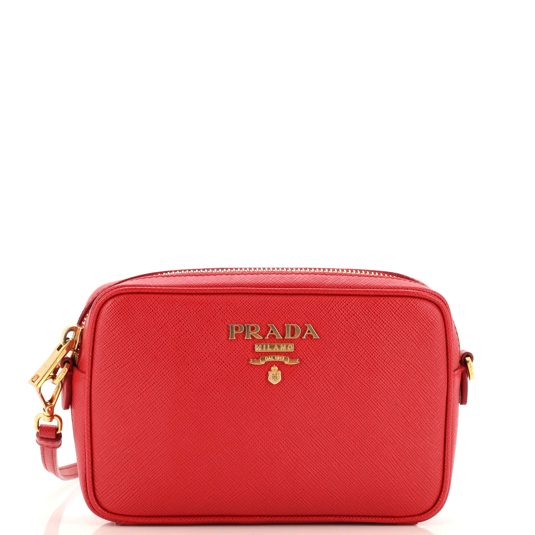Zip Crossbody Bag Saffiano Leather Mini