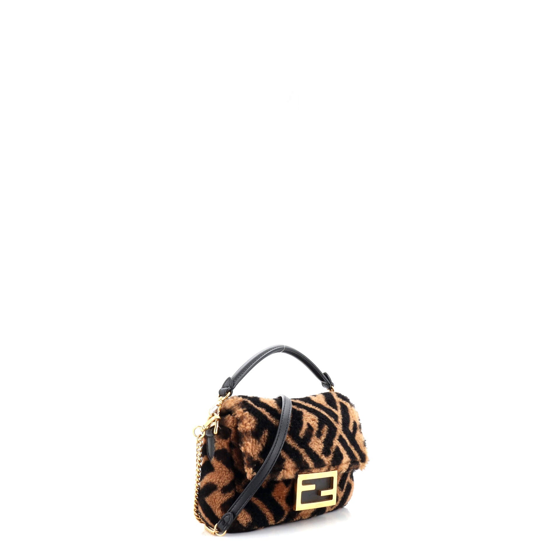 Baguette NM Bag Zucca Shearling Mini