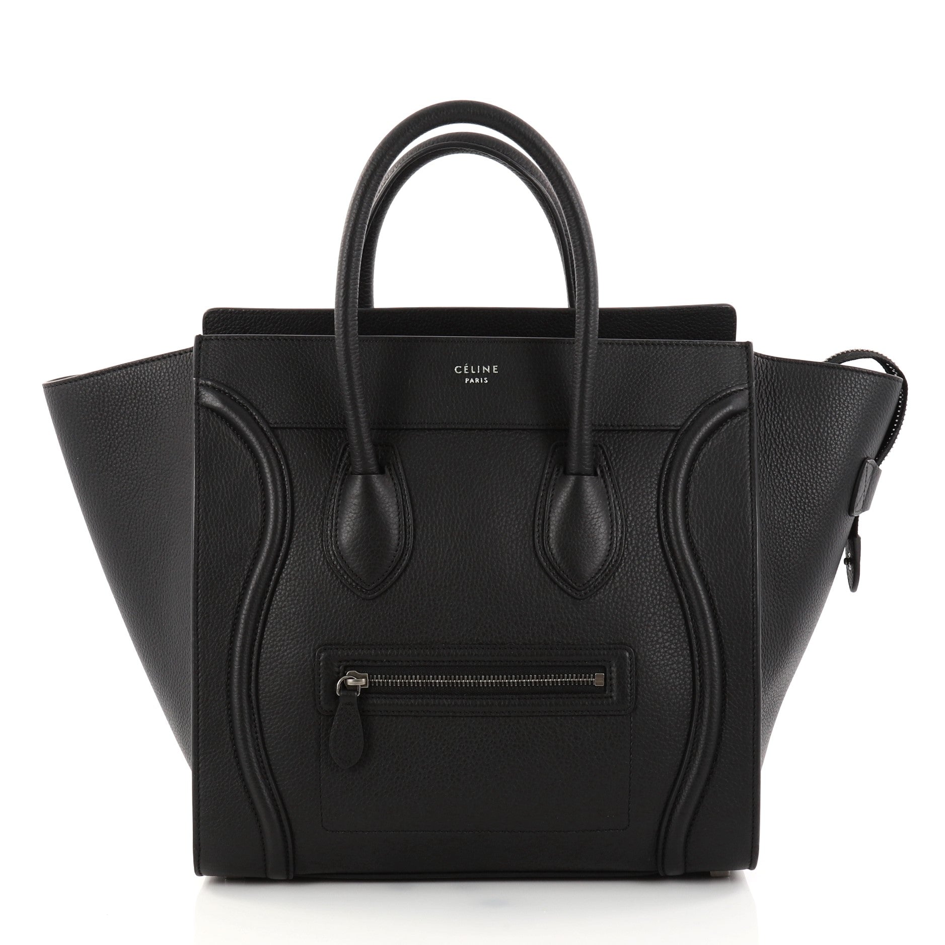 Luggage Handbag Grainy Leather Mini