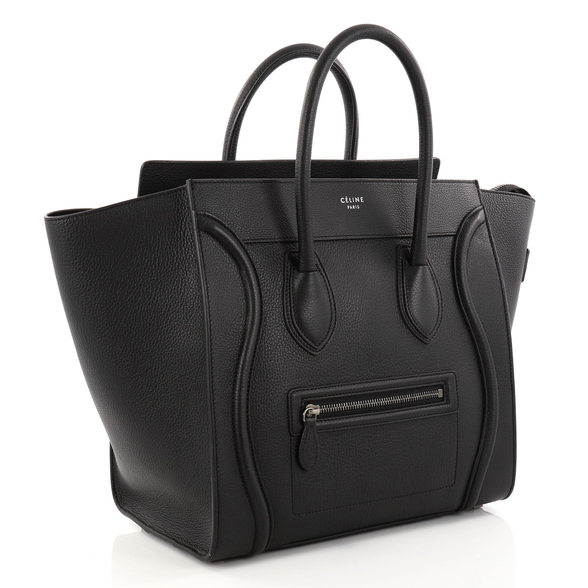 Luggage Handbag Grainy Leather Mini