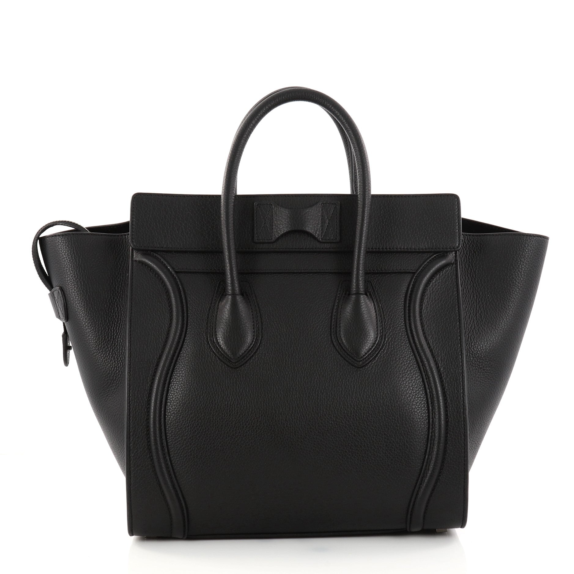 Luggage Handbag Grainy Leather Mini
