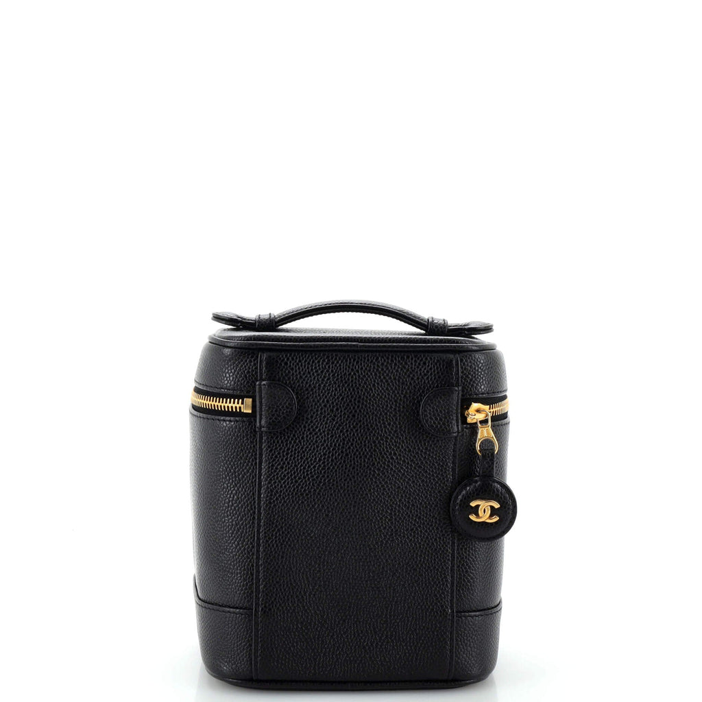 Vintage Timeless Cosmetic Case Caviar Tall