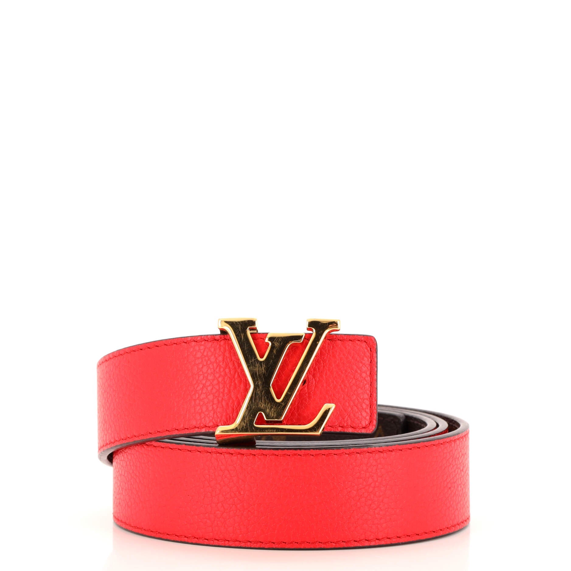 LV Initiales Reversible Belt Monogram Canvas and Leather Medium 95