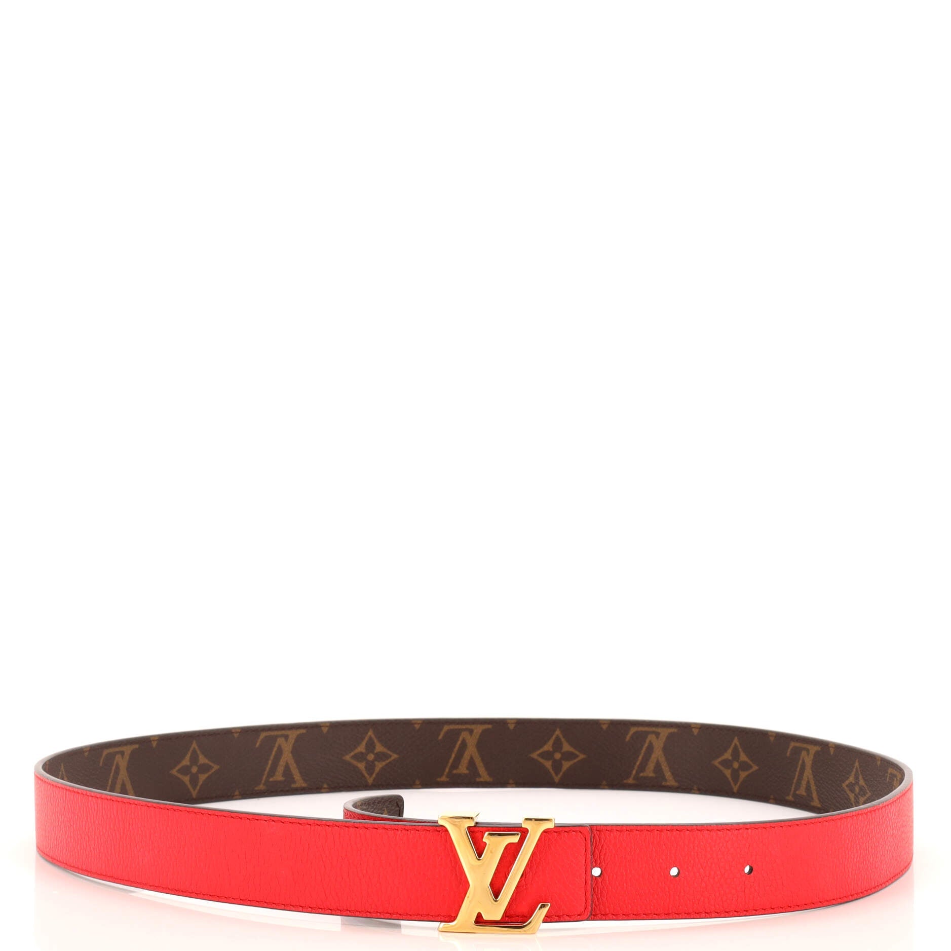 LV Initiales Reversible Belt Monogram Canvas and Leather Medium 95